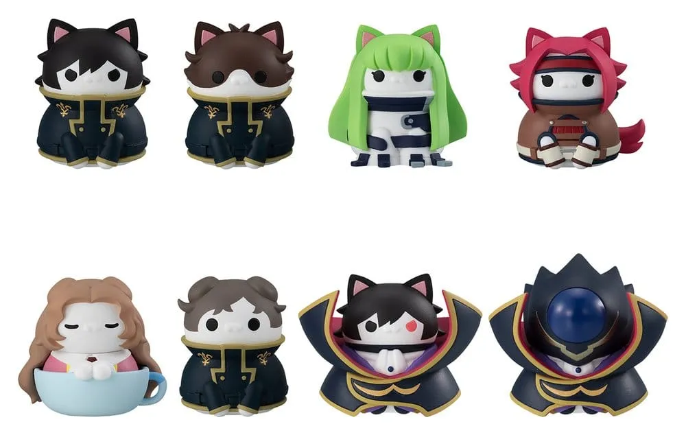 Code Geass: Lelouch of the Rebellion Mega Cat Project Mini Figures Code Genyass 3 cm Blind Box Assortment (8)